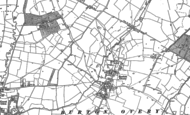 Old Map of Burton Overy, 1885