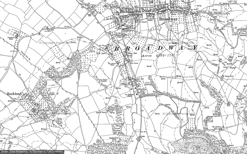 Old Map of Bury End, 1883 - 1900 in 1883