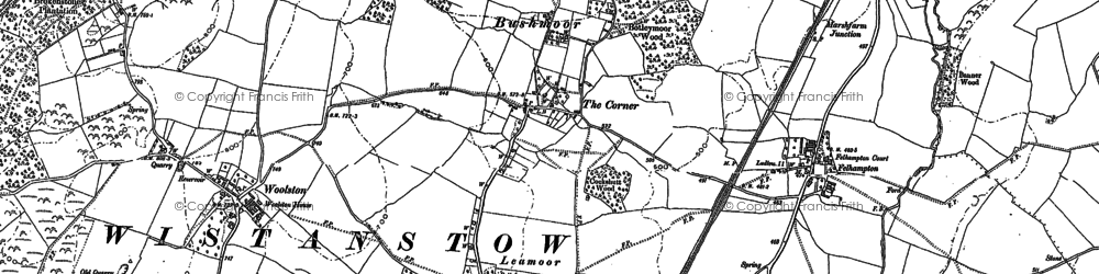Old map of Bushmoor in 1883