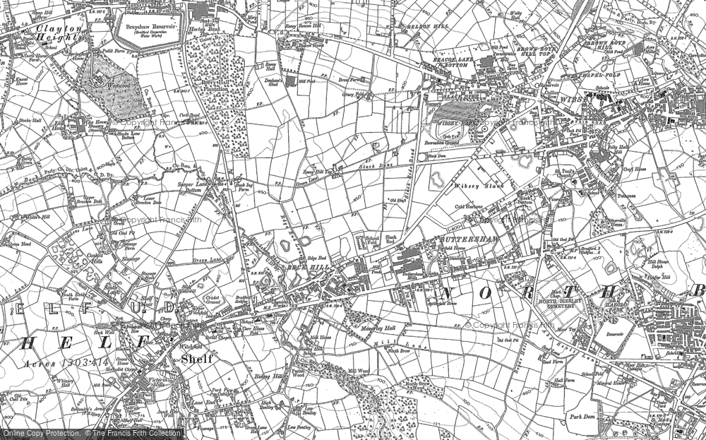Old Map of Buttershaw, 1890 - 1892 in 1890