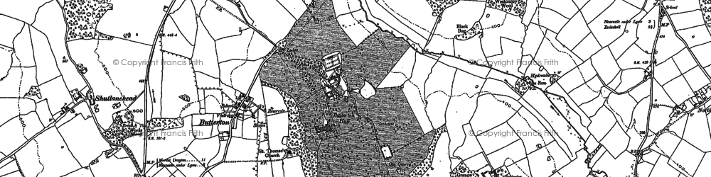 Old map of Seabridge in 1877