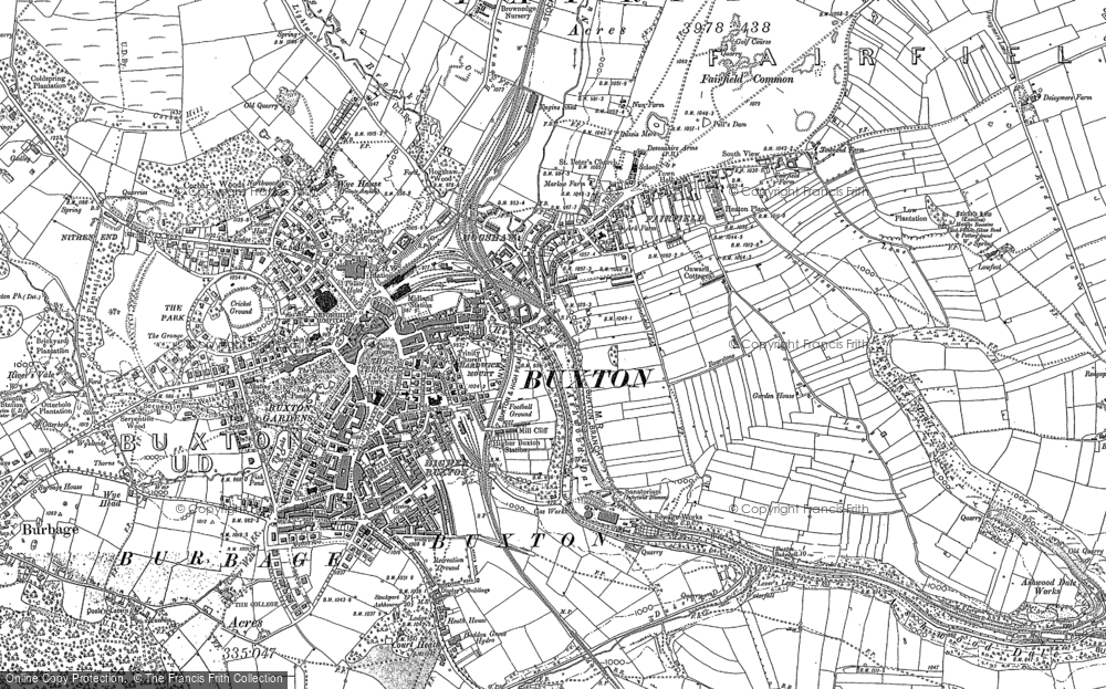 Historic Ordnance Survey Map Of Buxton 1897 Francis Frith   Buxton 1897 Hosm34264 Large 