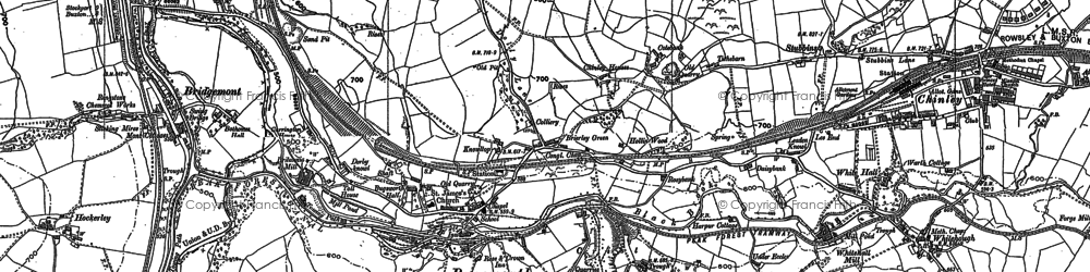 Old map of Whitehough in 1896