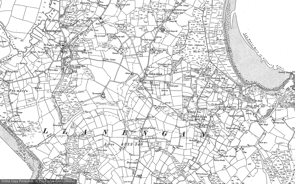 Old Map of Historic Map covering Machroes in 1899