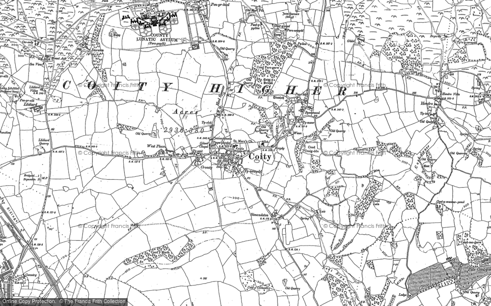 Old Map of Byeastwood, 1897 - 1914 in 1897