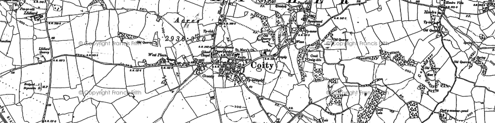 Old map of Byeastwood in 1897