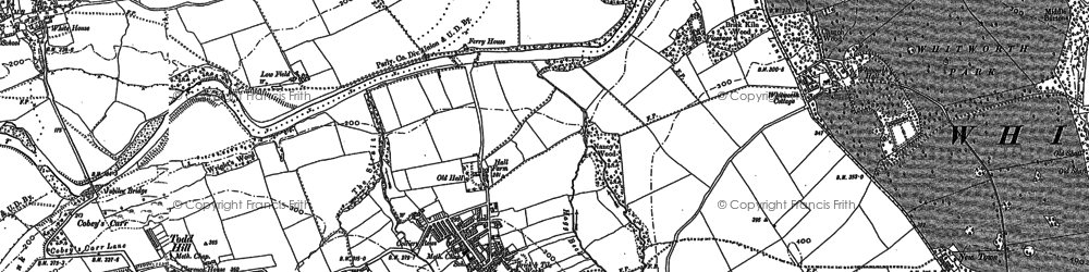 Old map of Byers Green in 1896