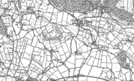 Old Map of Byland Abbey, 1891