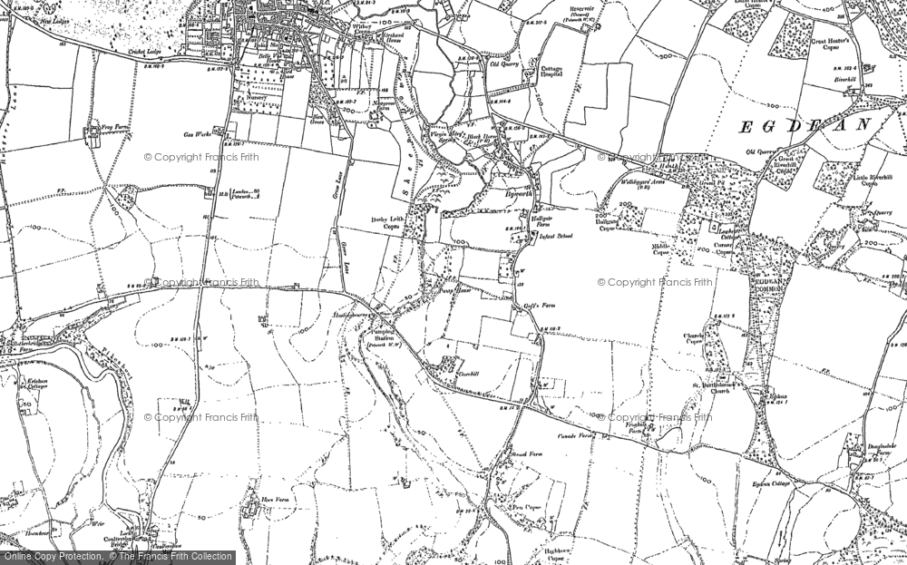 Old Map of Byworth, 1896 in 1896