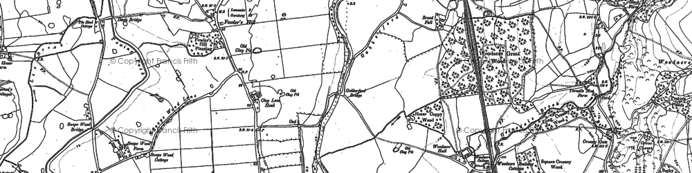 Old map of Cabus in 1910