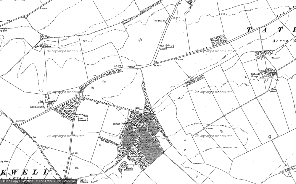 Old Map of Cadwell Park, 1887 in 1887