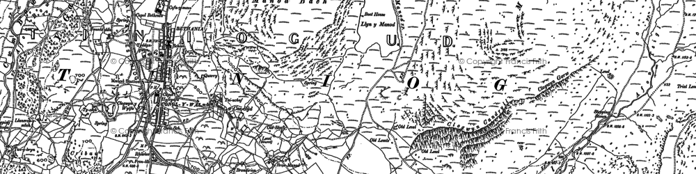 Old map of Cae Clyd in 1888