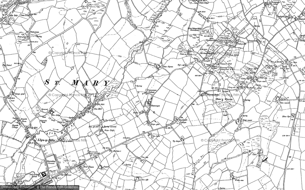 Old Map of Caemorgan, 1904 in 1904