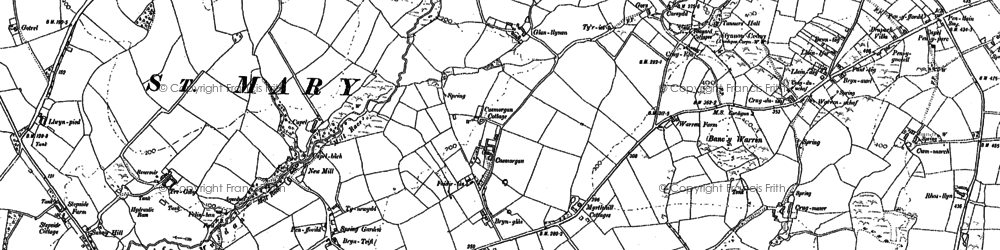 Old map of Caemorgan in 1904