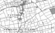 Old Map of Caenby, 1885 - 1886