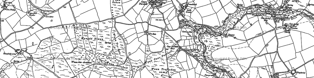 Old map of Caer-Farchell in 1906