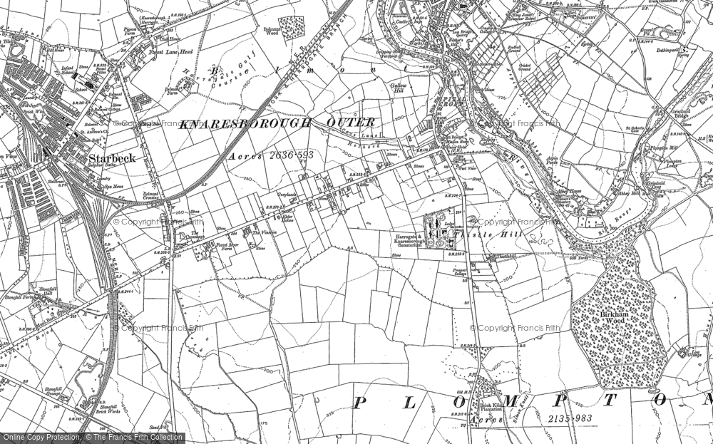 Old Map of Calcutt, 1883 in 1883