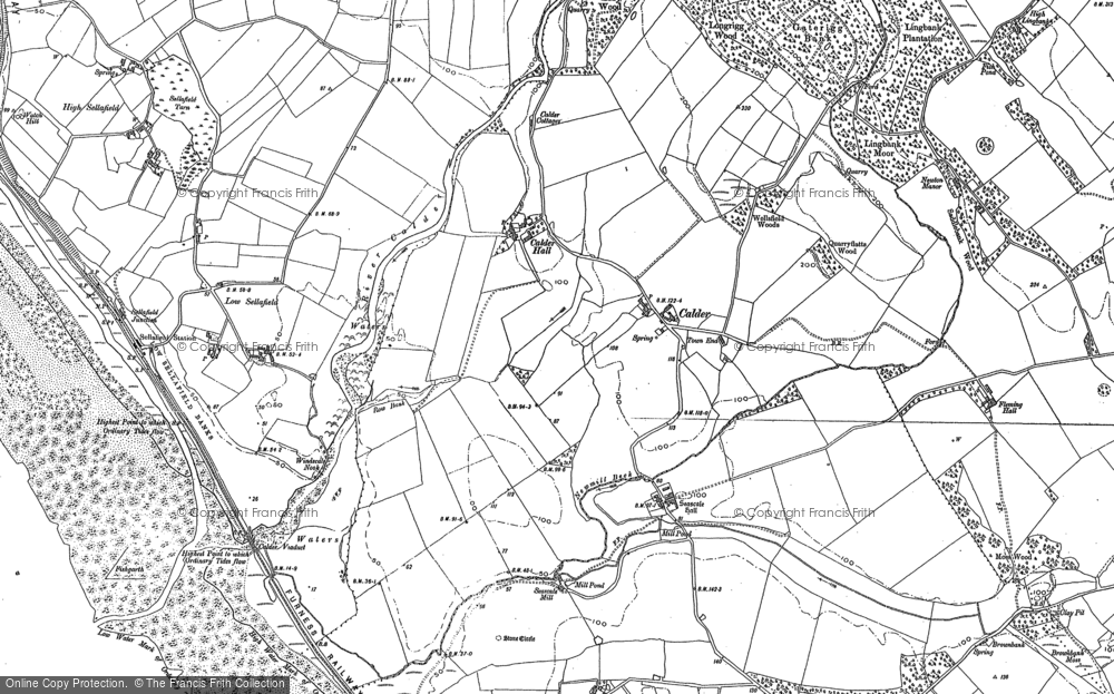 Old Map of Calder, 1897 - 1911 in 1897