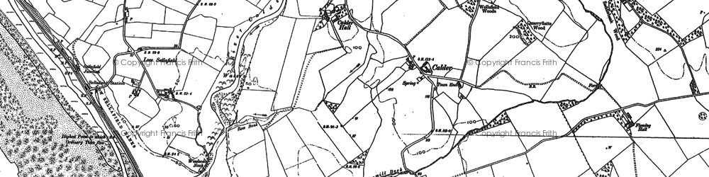 Old map of Calder in 1897