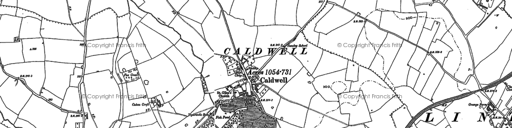 Old map of Caldwell in 1900