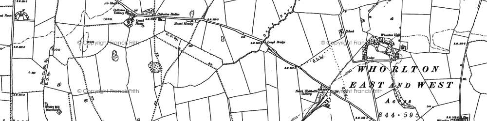 Old map of Dewley Hill in 1894