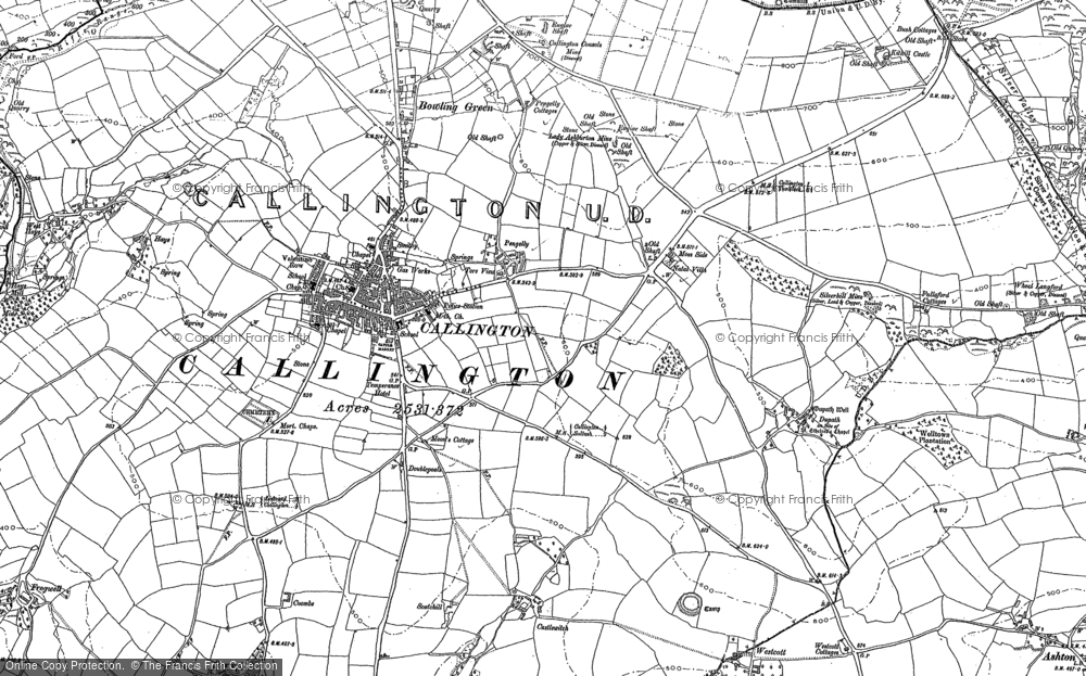 Old Map of Callington, 1905 in 1905