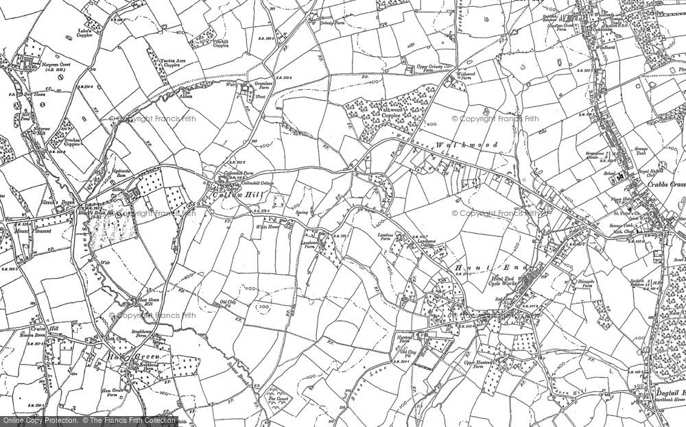 Old Map of Callow Hill, 1903 in 1903
