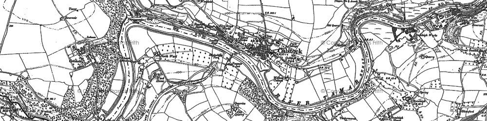 Old map of Buttspill in 1905