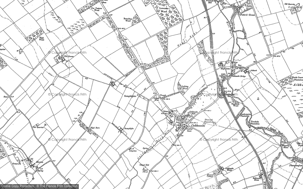 Old Map of Calthwaite, 1898 in 1898