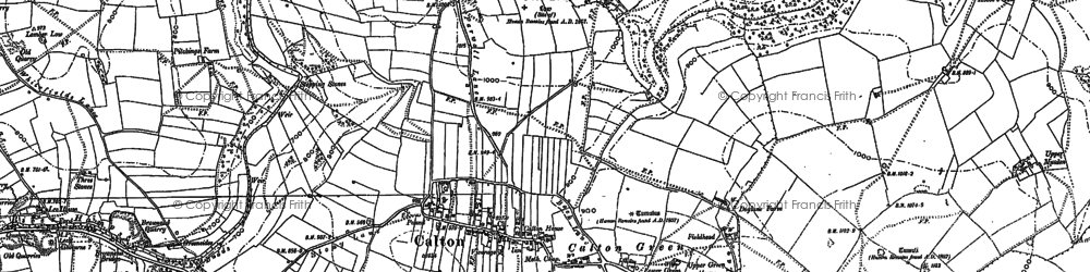 Old map of Calton in 1898