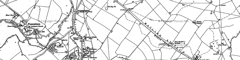 Old map of Middle Weald in 1898