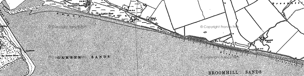 Old map of Camber in 1908