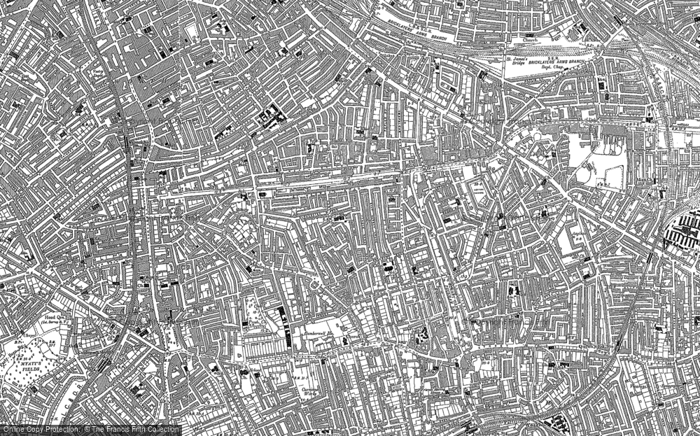 Old Map of Historic Map covering Rotherhithe in 1894