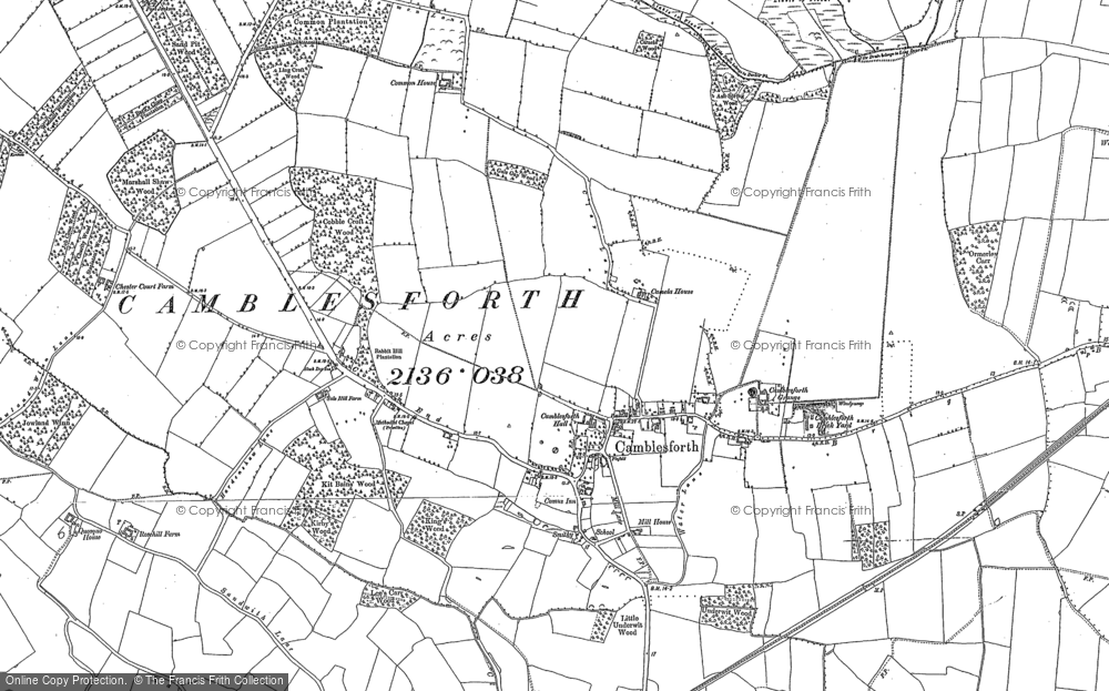 Old Map of Camblesforth, 1888 - 1889 in 1888