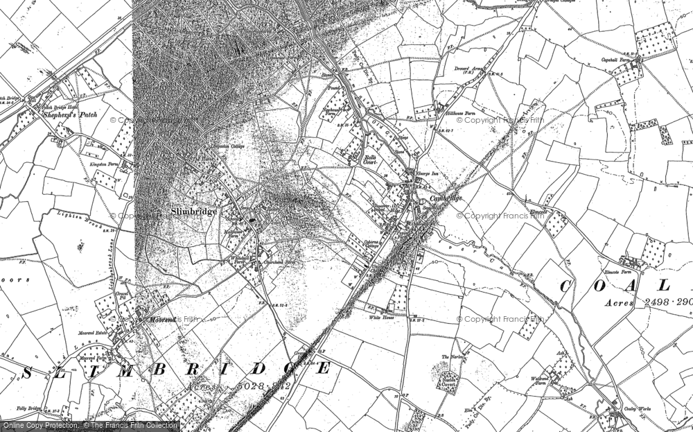 Old Map of Cambridge, 1879 - 1882 in 1879