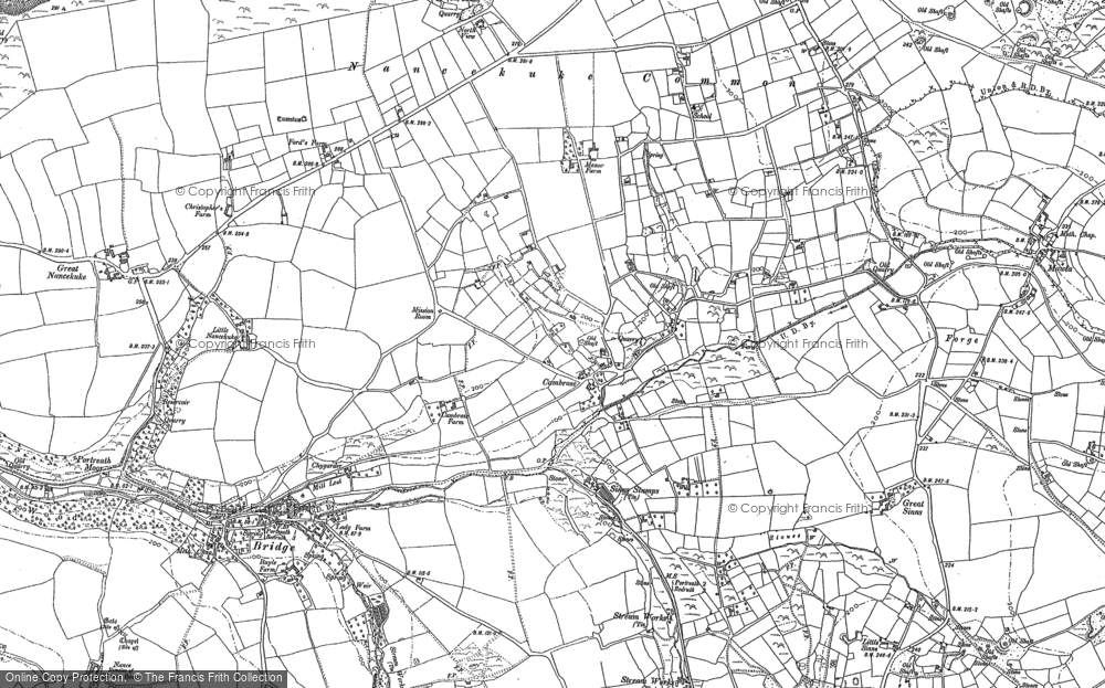 Old Map of Cambrose, 1906 in 1906