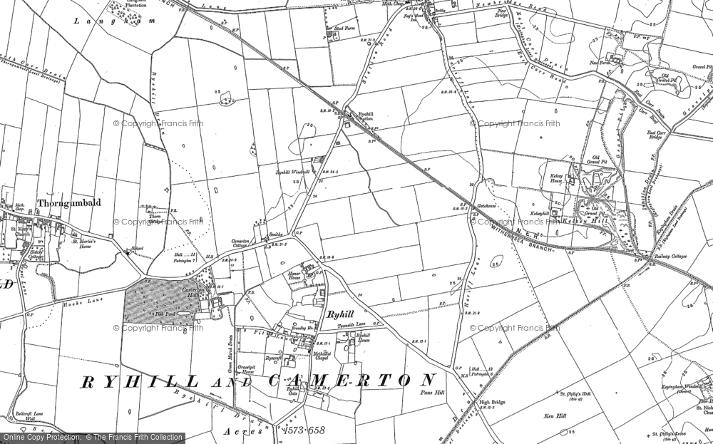Old Map of Camerton, 1908 in 1908