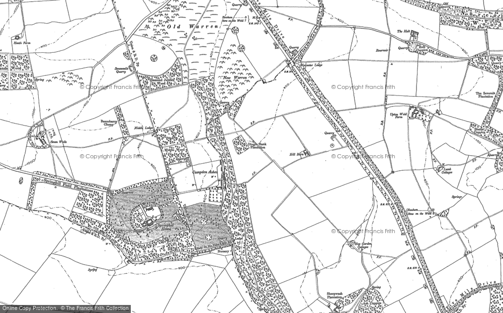 Old Map of Campden Ashes, 1883 - 1900 in 1883