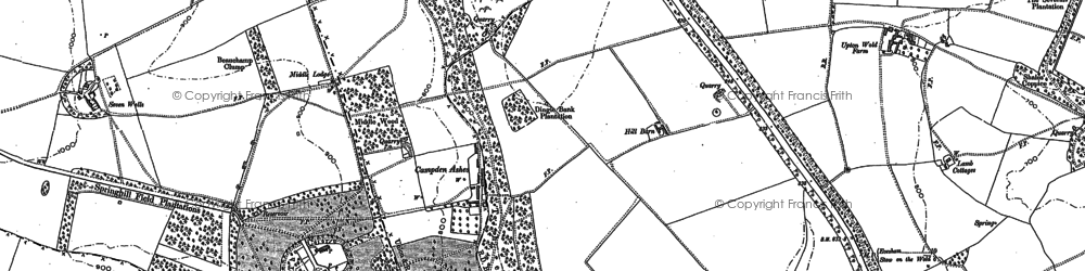 Old map of Campden Ashes in 1883
