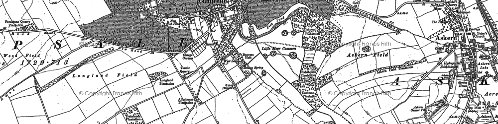 Old map of Campsall in 1891