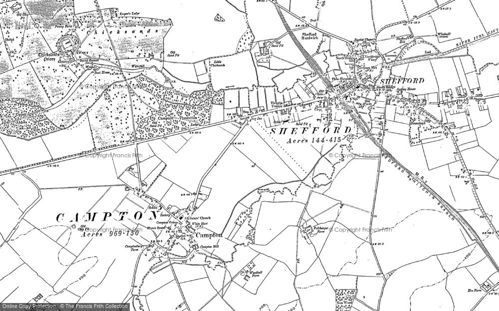 Old Map of Campton, 1882 in 1882