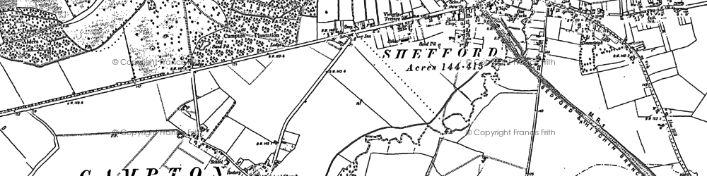 Old map of Campton in 1882