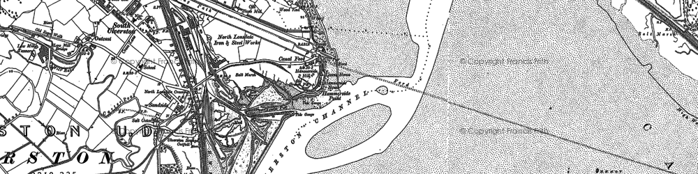 Old map of Canal Foot in 1848