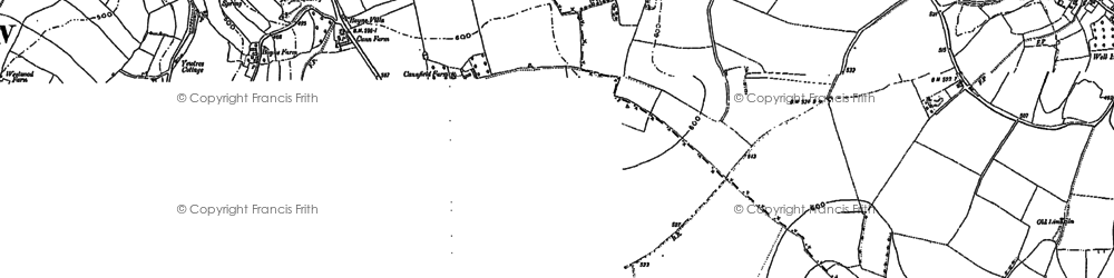 Old map of Cann Common in 1900