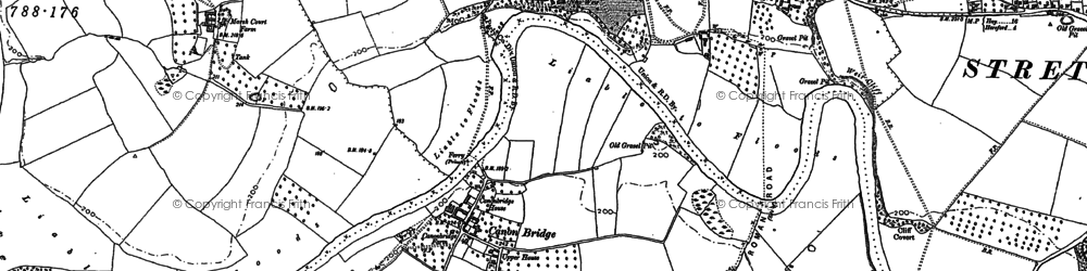 Old map of Canon Bridge in 1886