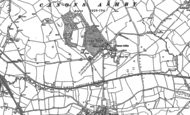 Old Map of Canons Ashby, 1883
