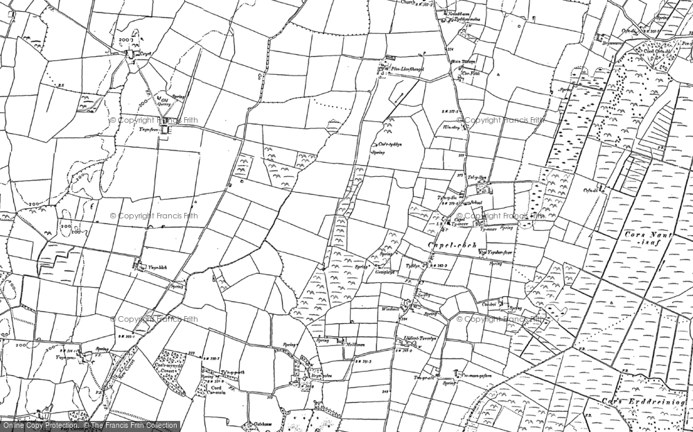 Old Map of Capel Coch, 1887 - 1888 in 1887
