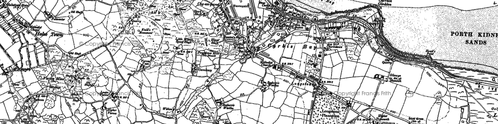 Old map of Longstone in 1877