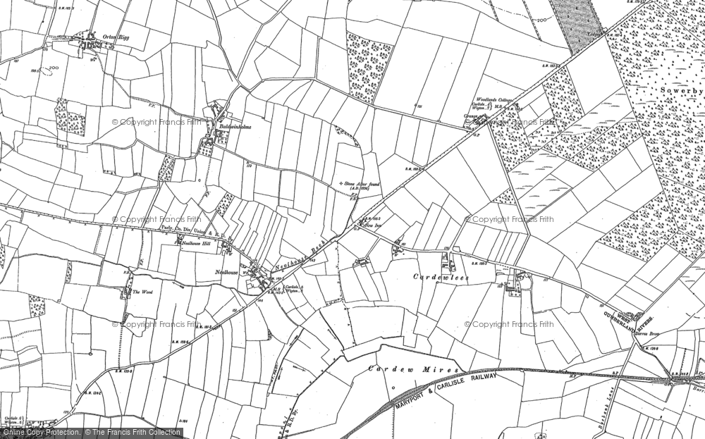 Old Map of Cardewlees, 1899 in 1899
