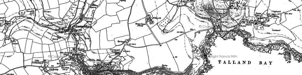 Old map of Brent in 1905